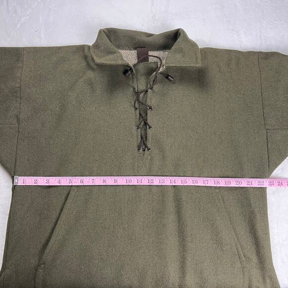 Simon Pearce Vintage Green Wool Woodsman Anorak Parka size Medium Viking - Picture 5 of 9